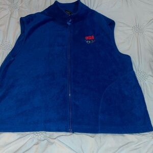 Vintage United States Olympic Committee fleece vest XL